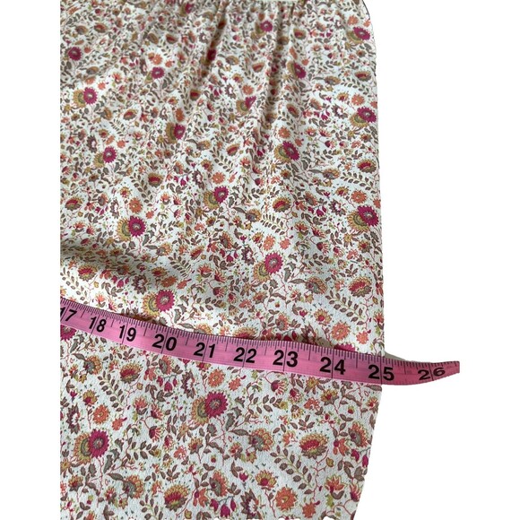 Vintage Y2K Fairy Maxi Skirt M Floral Prairie Cottage Boho Asymmetric Ruffle Hem - Picture 10 of 14